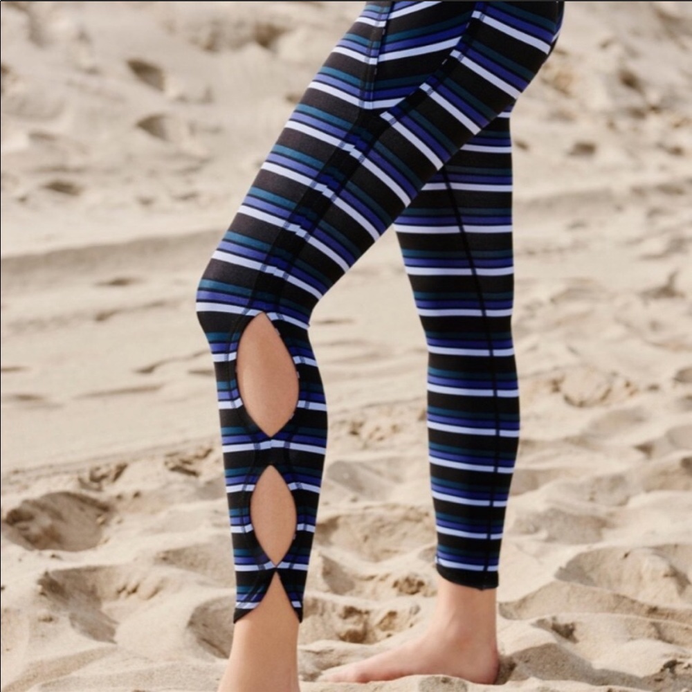 Free People | Movement Striped Leggings NWT